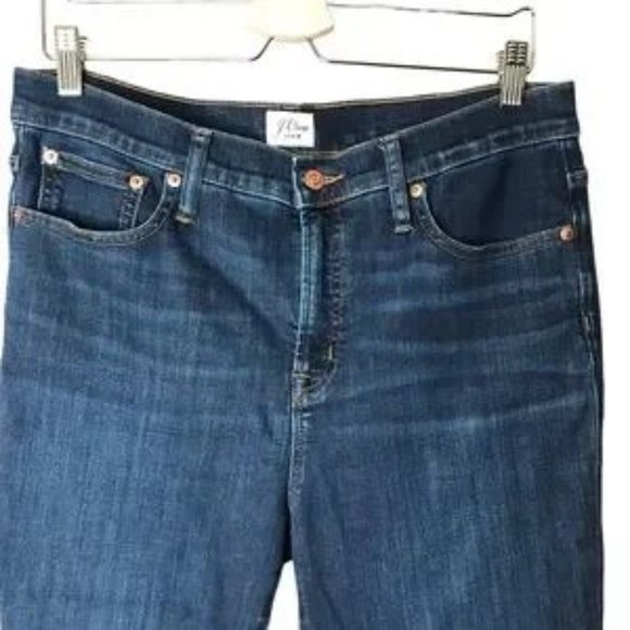 J. Crew Toothpick Jean / Size 31 / Point Lake Dark Wash / High Rise Jeans - Picture 5 of 11